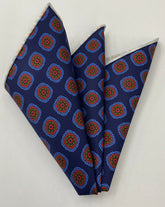 Macclesfield Madder Printed Silk Pocket Square MMPP-140